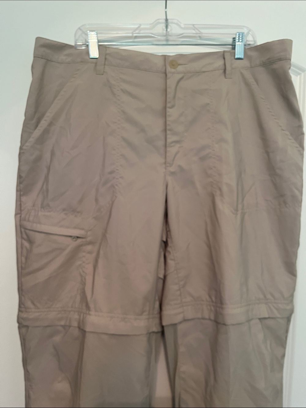 Columbia Men's 40x32 Tan Convertible Cargo Pants Pockets Outdoors Fishing Sport